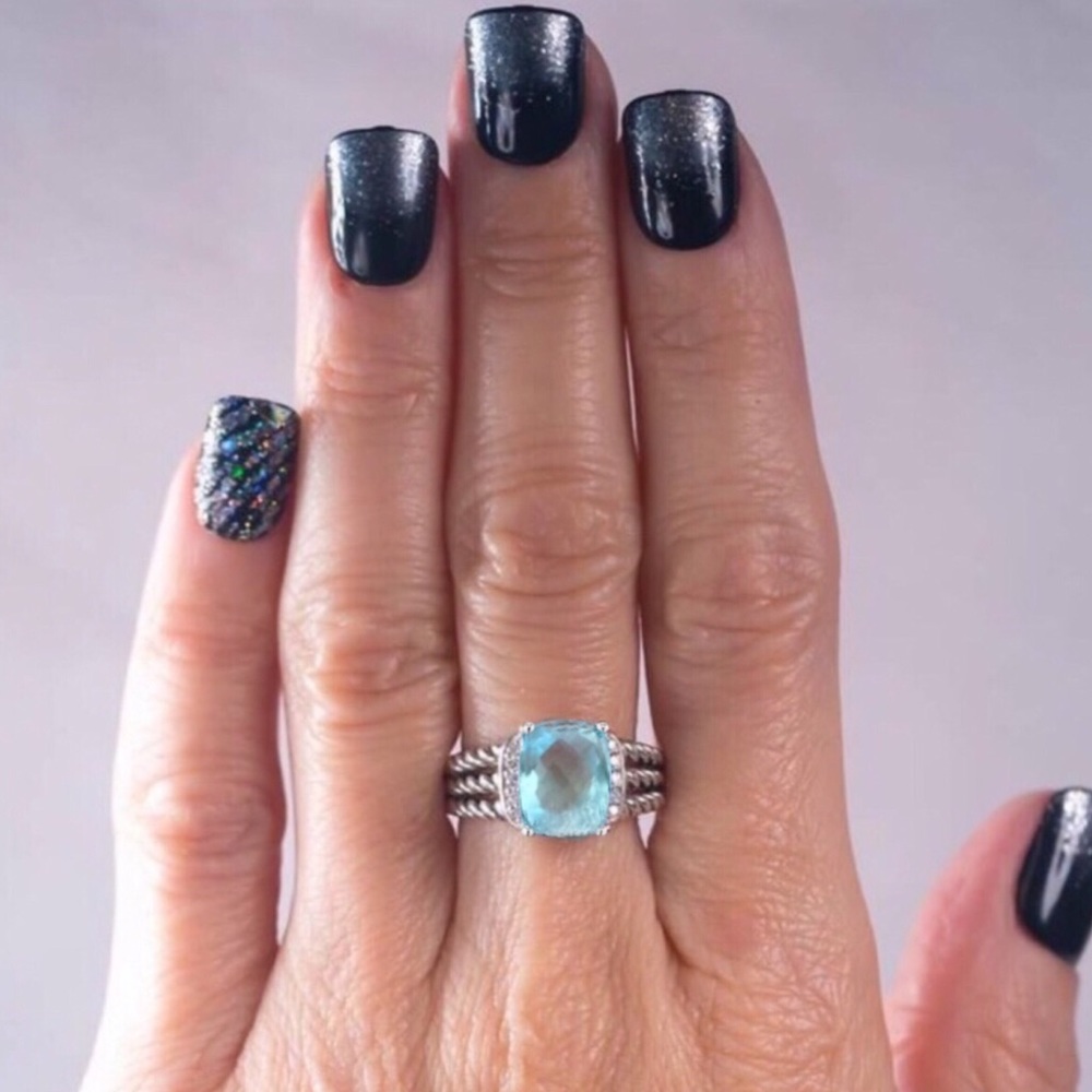 DAVID YURMAN • Petite Wheaton • Blue Topaz - Picture 2 of 8
